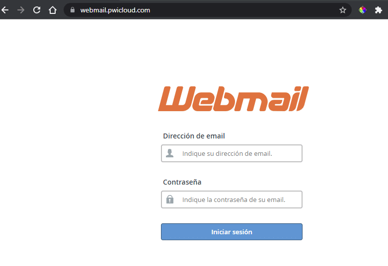 webmail roundube pwicloud
